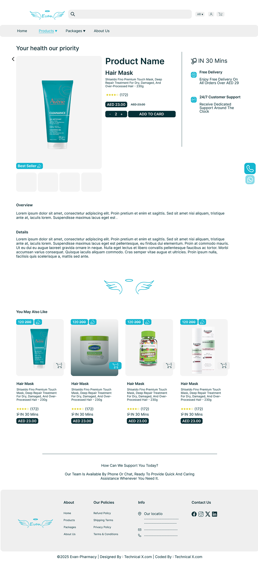 Evan Pharmacy screen 2